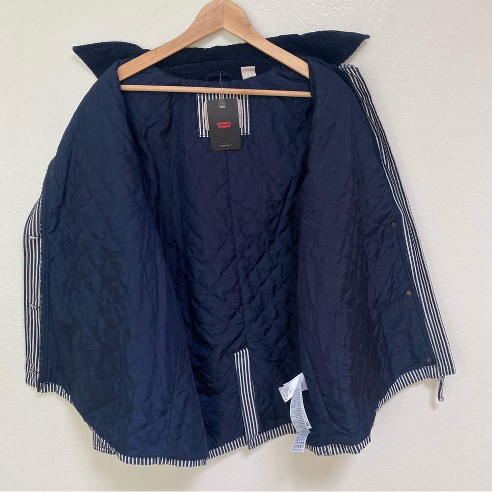 Best Seller New Levi's Bree Barn Striped Jacket Women's L - Picture 12 of 15